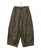 Needlesニードルズ）の古着「リネン混総柄ワイドイージーパンツ」｜ベージュ