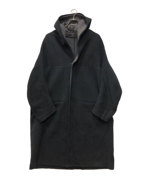 Y's（ワイズ）Y's (ワイズ) フードロングカーディガン ブラック サイズ:2の古着・服飾アイテム