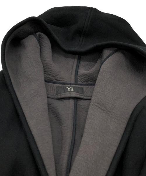 Y's（ワイズ）Y's (ワイズ) フードロングカーディガン ブラック サイズ:2の古着・服飾アイテム