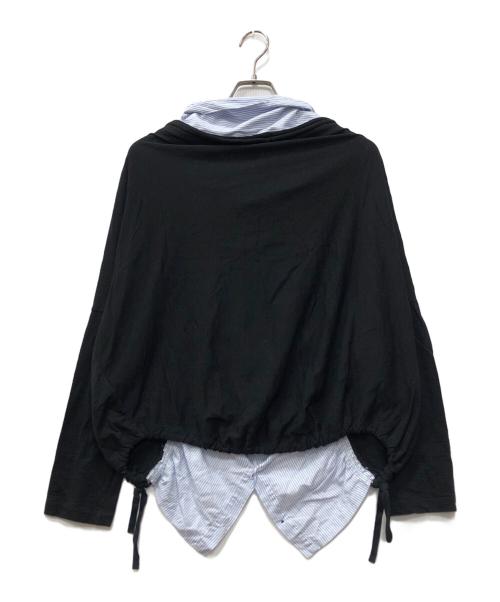 Y's（ワイズ）Y's (ワイズ) 変形ドッキングシャツ ブラック サイズ:2の古着・服飾アイテム