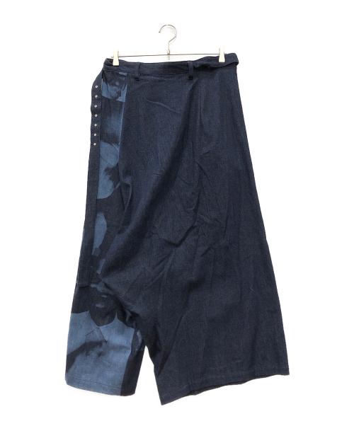 Y's（ワイズ）Y's (ワイズ) 80oz DENIM SINGLE STRAP PANTS インディゴ サイズ:1の古着・服飾アイテム