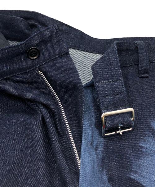 Y's（ワイズ）Y's (ワイズ) 80oz DENIM SINGLE STRAP PANTS インディゴ サイズ:1の古着・服飾アイテム