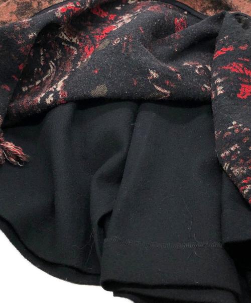 Y's（ワイズ）Y's (ワイズ) ジャガードラップスカート ブラック サイズ:1の古着・服飾アイテム