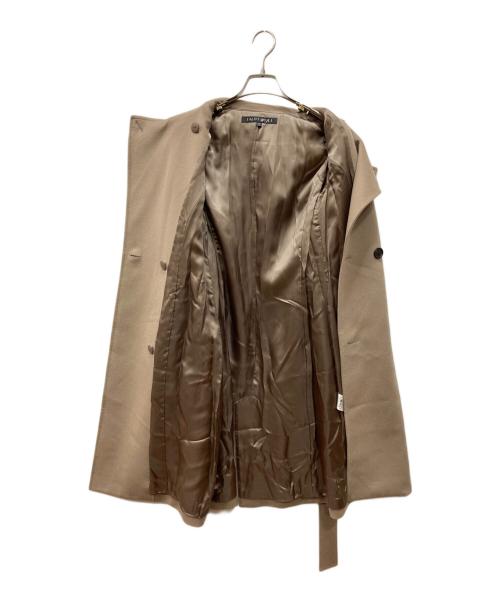 INDIVI（インディヴィ）INDIVI (インディヴィ) カシミヤビーバーステンカラーコート ベージュ サイズ:Sの古着・服飾アイテム