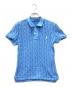 POLO RALPH LAUREN（ポロ・ラルフローレン）の古着「ケーブルニットポロシャツ」｜ブルー