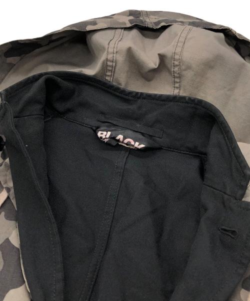 BLACK COMME des GARCONS（ブラックコムデギャルソン）BLACK COMME des GARCONS (ブラックコムデギャルソン) レイヤードジャケット ブラック サイズ:Sの古着・服飾アイテム