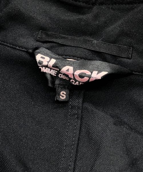 BLACK COMME des GARCONS（ブラックコムデギャルソン）BLACK COMME des GARCONS (ブラックコムデギャルソン) レイヤードジャケット ブラック サイズ:Sの古着・服飾アイテム