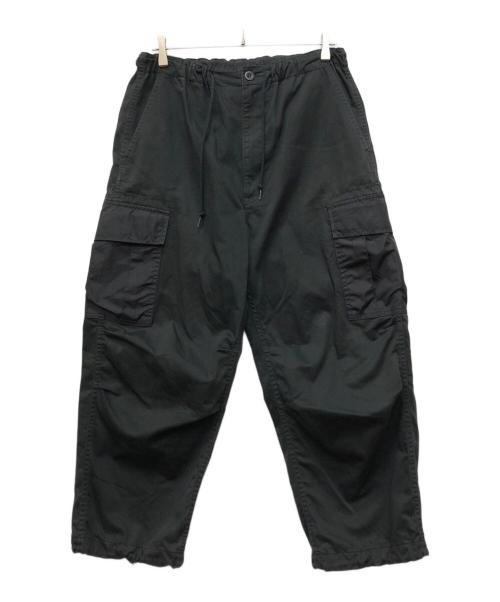 COMME des GARCONS HOMME（コムデギャルソン オム）COMME des GARCONS HOMME (コムデギャルソン オム) 綿バックサテン ナイロンリップクロス イージー カーゴ パンツ ブラック サイズ:XSの古着・服飾アイテム