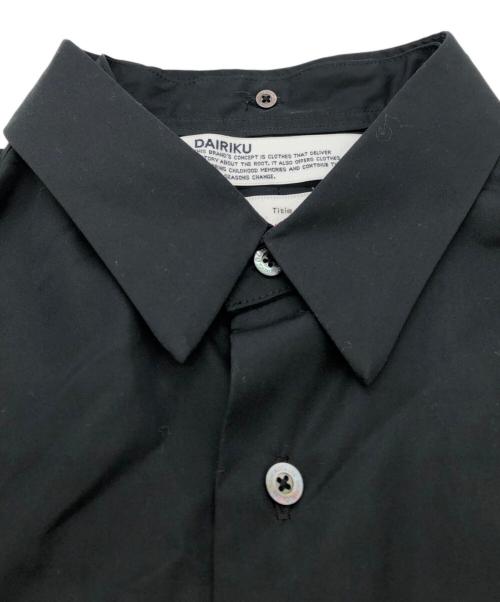 DAIRIKU（ダイリク）DAIRIKU (ダイリク) Dress L-S Shirt ブラック サイズ:Lの古着・服飾アイテム