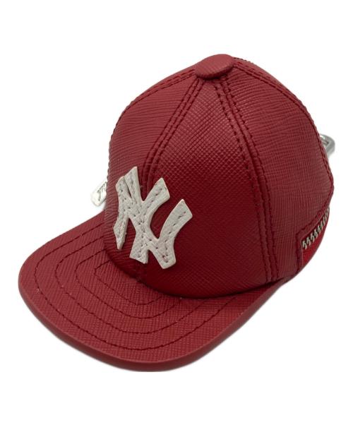 KITH（キス）KITH (キス) New York Yankees Baseball Cap Leather Pouch レッドの古着・服飾アイテム