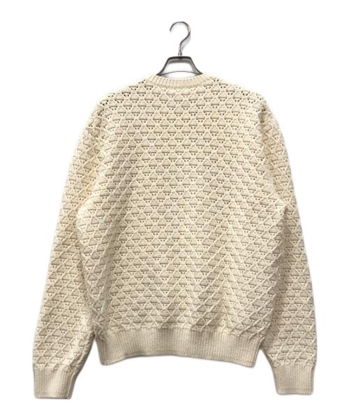 Aime Leon Dore（エメ レオン ドレ）Aime Leon Dore (エメ レオン ドレ) Eyelet Cable Crewneck アイボリー サイズ:Lの古着・服飾アイテム