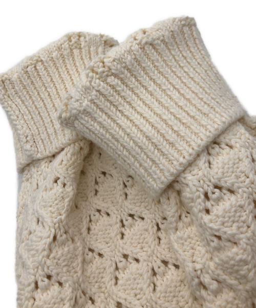 Aime Leon Dore（エメ レオン ドレ）Aime Leon Dore (エメ レオン ドレ) Eyelet Cable Crewneck アイボリー サイズ:Lの古着・服飾アイテム