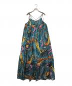 Ameriアメリ）の古着「MEDI INDIAN POOL MARBLE DRESS」｜ブルー