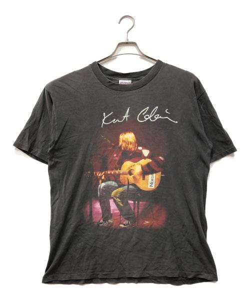 90'S Kurt Cobain（90年代カートコバーン）90'S Kurt Cobain (90年代カートコバーン) MTV Unplugged バンドTシャツ ブラック サイズ:Lの古着・服飾アイテム