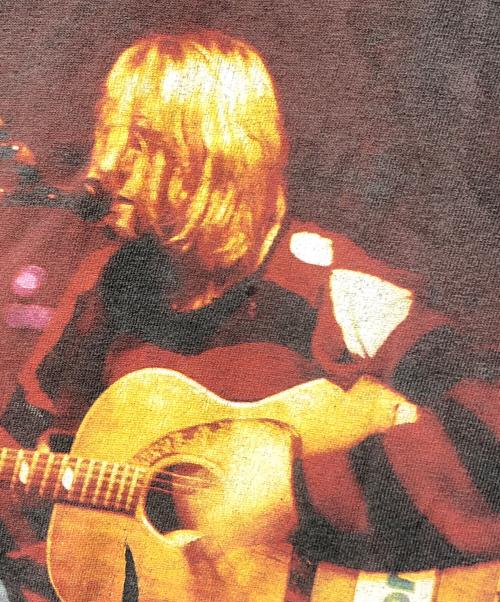 90'S Kurt Cobain（90年代カートコバーン）90'S Kurt Cobain (90年代カートコバーン) MTV Unplugged バンドTシャツ ブラック サイズ:Lの古着・服飾アイテム