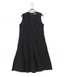 FOXEY NEWYORK（フォクシーニューヨーク）の古着「ノースリーブワンピース」｜ブラック