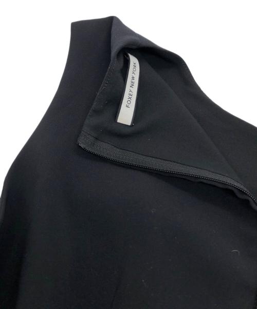 FOXEY NEWYORK（フォクシーニューヨーク）FOXEY NEWYORK (フォクシーニューヨーク) ノースリーブワンピース ブラック サイズ:40の古着・服飾アイテム