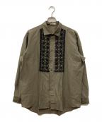 ETROエトロ）の古着「刺繍シャツ」｜カーキ