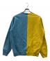 Supreme (シュプリーム) Split Crewneck Sweatshirt Mustard イエロー×ブルー サイズ:Ｌ：15000円