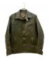 Y'2 LEATHER（ワイツーレザー）の古着「ECO HORSE LIGHT CAR COAT≪OLIVE≫」｜グリーン