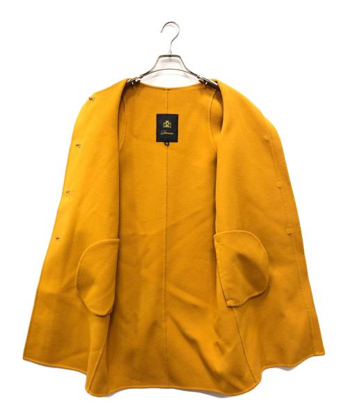 DRAWER（ドゥロワー）Drawer (ドゥロワー) ノーカラーコート オレンジ サイズ:Sの古着・服飾アイテム