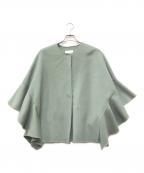 M-PREMIERエムプルミエ）の古着「ノーカラージャケット」｜ブルー