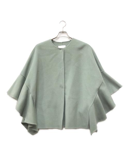 M-PREMIER（エムプルミエ）M-premier (エムプルミエ) ノーカラージャケット ブルー サイズ:34の古着・服飾アイテム