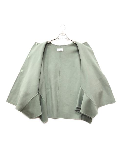 M-PREMIER（エムプルミエ）M-premier (エムプルミエ) ノーカラージャケット ブルー サイズ:34の古着・服飾アイテム