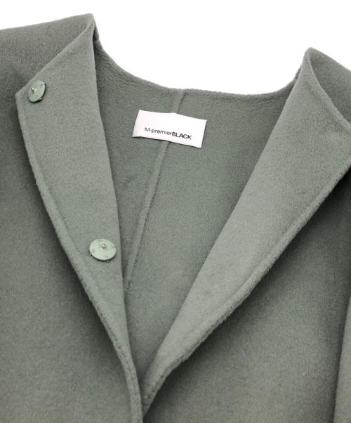 M-PREMIER（エムプルミエ）M-premier (エムプルミエ) ノーカラージャケット ブルー サイズ:34の古着・服飾アイテム