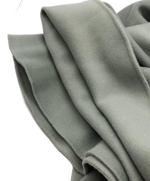 M-PREMIER（エムプルミエ）M-premier (エムプルミエ) ノーカラージャケット ブルー サイズ:34の古着・服飾アイテム