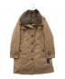 BURBERRY LONDON（バーバリーロンドン）の古着「フォックスファー切替ダウンコート」｜ブラウン
