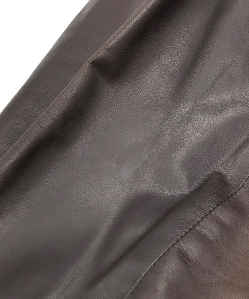CELINE（セリーヌ）CELINE (セリーヌ) レザージャケット ブラウン サイズ:38の古着・服飾アイテム