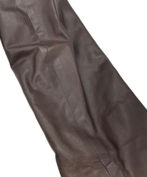 CELINE（セリーヌ）CELINE (セリーヌ) レザージャケット ブラウン サイズ:38の古着・服飾アイテム