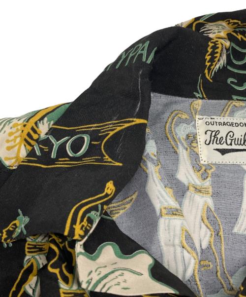 WACKO MARIA（ワコマリア）WACKO MARIA (ワコマリア) FUCK DREAM PARADISE アロハシャツ ブラック×グリーン サイズ:Lの古着・服飾アイテム