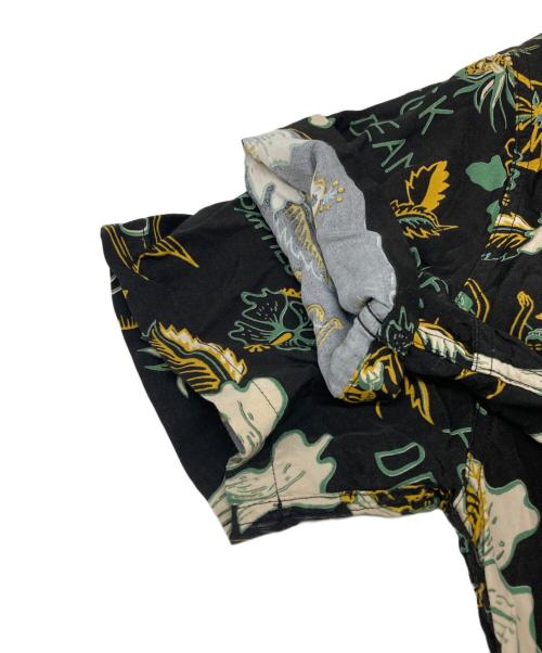 WACKO MARIA（ワコマリア）WACKO MARIA (ワコマリア) FUCK DREAM PARADISE アロハシャツ ブラック×グリーン サイズ:Lの古着・服飾アイテム