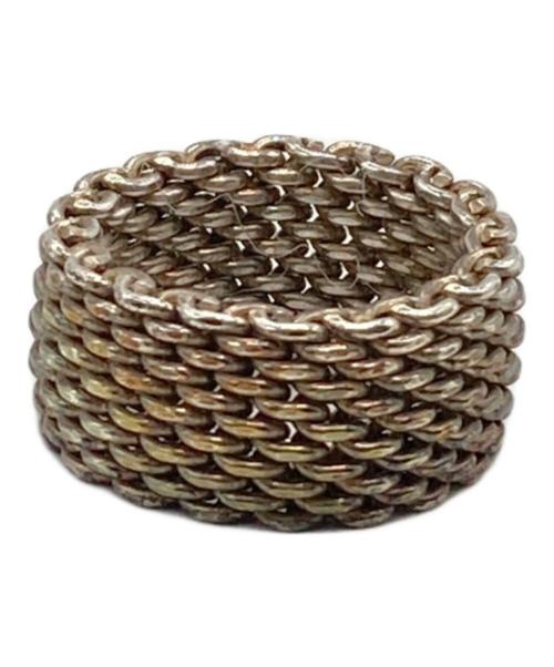 TIFFANY & Co.（ティファニー アンド コー）Tiffany & Co. (ティファニー) サマセットメッシュリング シルバー サイズ:10号の古着・服飾アイテム