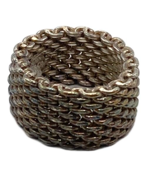 TIFFANY & Co.（ティファニー アンド コー）Tiffany & Co. (ティファニー) サマセットメッシュリング シルバー サイズ:10号の古着・服飾アイテム