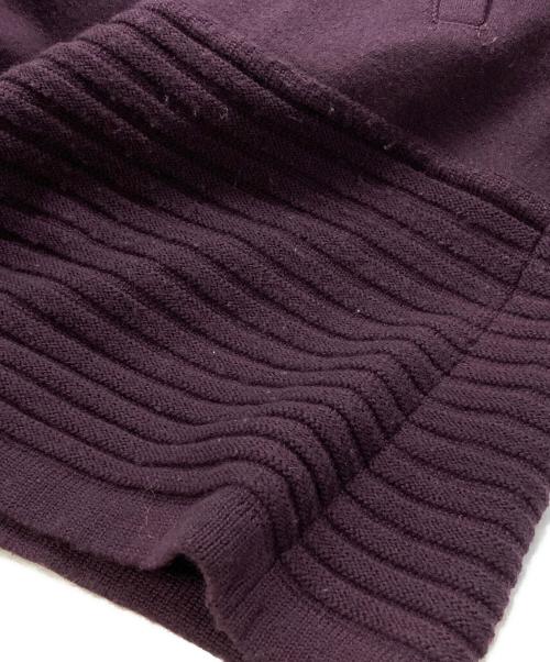 LEONARD（レオナール）LEONARD (レオナール) ニットコート パープル サイズ:38の古着・服飾アイテム