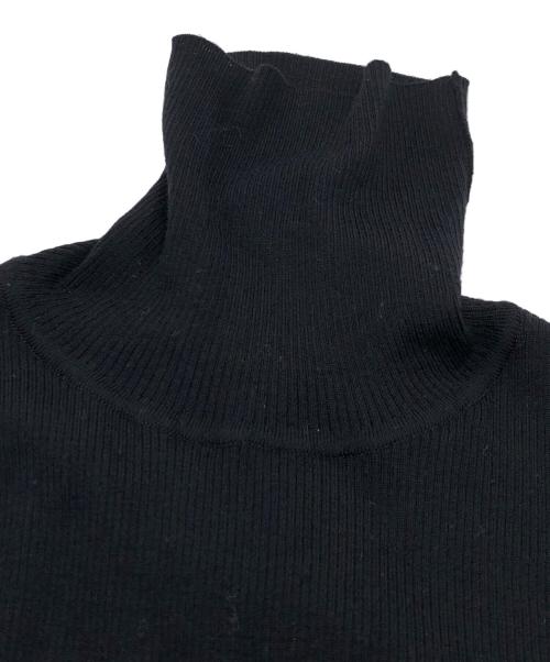LEONARD（レオナール）LEONARD (レオナール) 切替ニットワンピース ブラック サイズ:3の古着・服飾アイテム