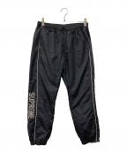 SUPREMEシュプリーム）の古着「STRIPED LOGO WARM UP PANT」｜ブラック