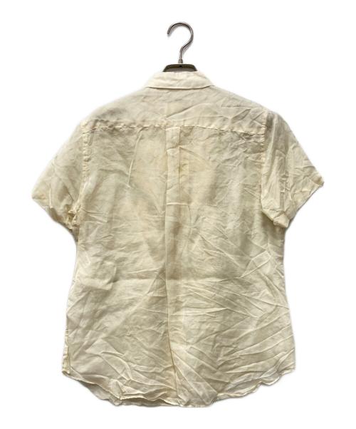 COMME des GARCONS COMME des GARCONS（コムデギャルソン コムデギャルソン）COMME des GARCONS COMME des GARCONS (コムデギャルソン コムデギャルソン) 半袖フリルギャザーシルクシャツ アイボリー サイズ:Mの古着・服飾アイテム