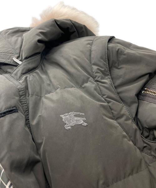 BURBERRY BLACK LABEL（バーバリーブラックレーベル）BURBERRY BLACK LABEL (バーバリーブラックレーベル) 2WAYダウンジャケット カーキ サイズ:Ｌの古着・服飾アイテム