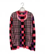 COMME des GARCONS HOMME PLUSコムデギャルソンオムプリュス）の古着「再構築ニット」｜ピンク