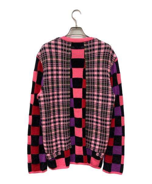 COMME des GARCONS HOMME PLUS（コムデギャルソンオムプリュス）COMME des GARCONS HOMME PLUS (コムデギャルソンオムプリュス) 再構築ニット ピンク サイズ:Sの古着・服飾アイテム