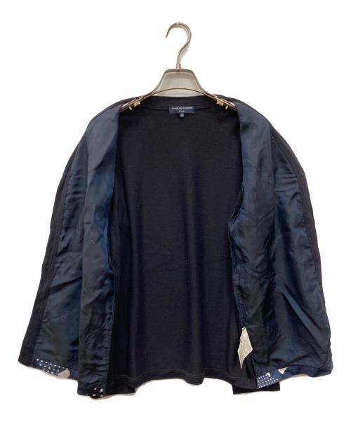 COMME des GARCONS（コムデギャルソン）COMME des GARCONS (コムデギャルソン) ドットダイヤパッチワークカーディガン ネイビー サイズ:Sの古着・服飾アイテム