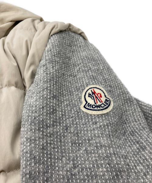 MONCLER（モンクレール）MONCLER (モンクレール) ニット切替ダウンジャケット ベージュ サイズ:5の古着・服飾アイテム