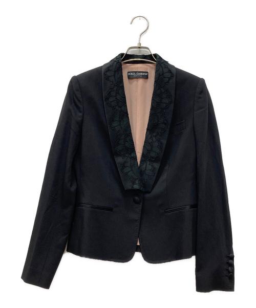 DOLCE & GABBANA（ドルチェ＆ガッバーナ）DOLCE & GABBANA (ドルチェ＆ガッバーナ) 1Bジャケット ブラック サイズ:40の古着・服飾アイテム