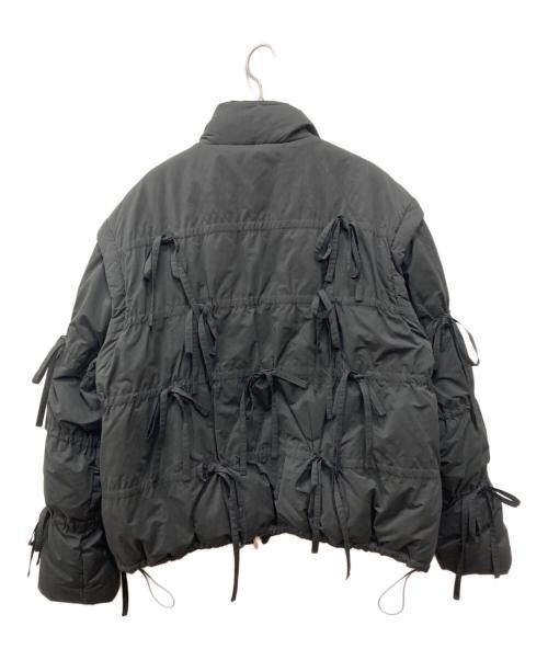 MAISON SPECIAL（メゾンスペシャル）MAISON SPECIAL (メゾンスペシャル) 2WAYチェックリボンバファーブルゾン ブラック サイズ:FREEの古着・服飾アイテム