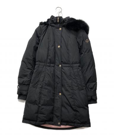 ケイトスペード　アウター　ダウンジャケット　ダウンコート　ブラックXS ふりふり 中古・古着通販】Kate Spade (ケイトスペード) ダウンコート ブラック