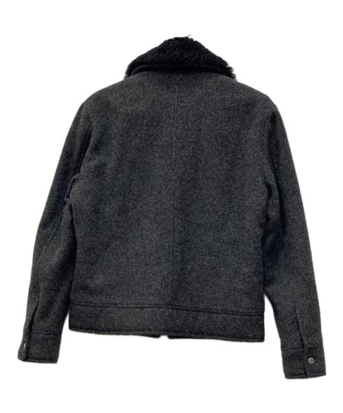 AMI PARIS（アミ パリス）AMI PARIS (アミ パリス) detachable faux-fur collar jacket グレー サイズ:Ｓの古着・服飾アイテム